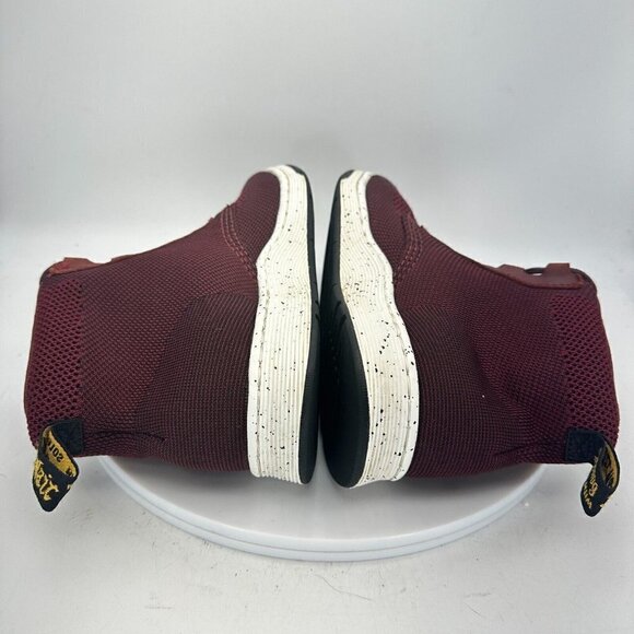 Dr. Martens Telkes Knit Women Size 8 Ankle Sneaker Boot Burgundy Maroon - Picture 8 of 13